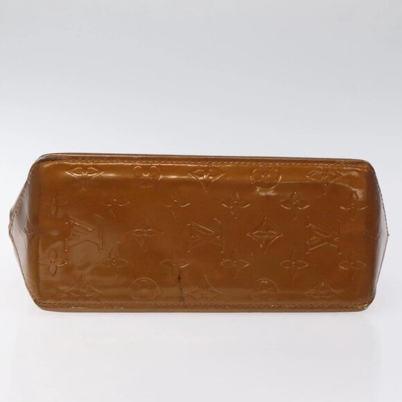 LOUIS VUITTON Monogram Vernis Reade PM Hand Bag Bronze - Picture 5 of 15